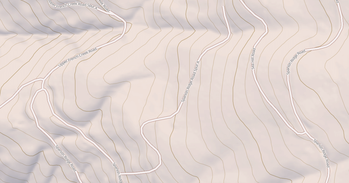 Map preview of SPANISH RIDGE SPUR A