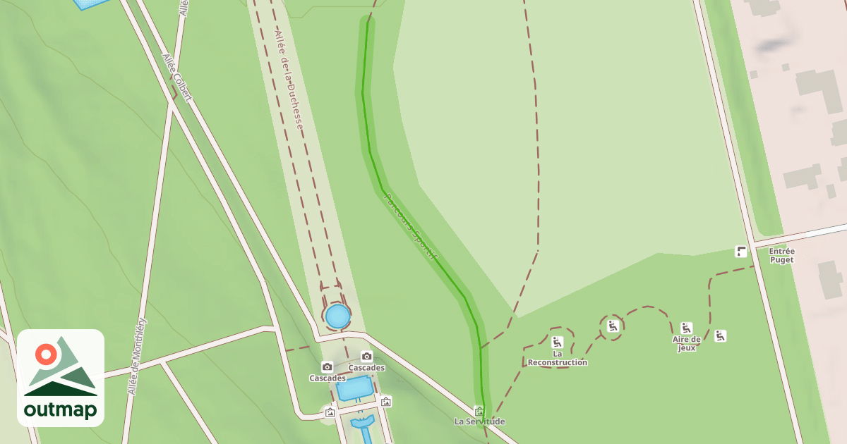 Map of Parcours Sportif