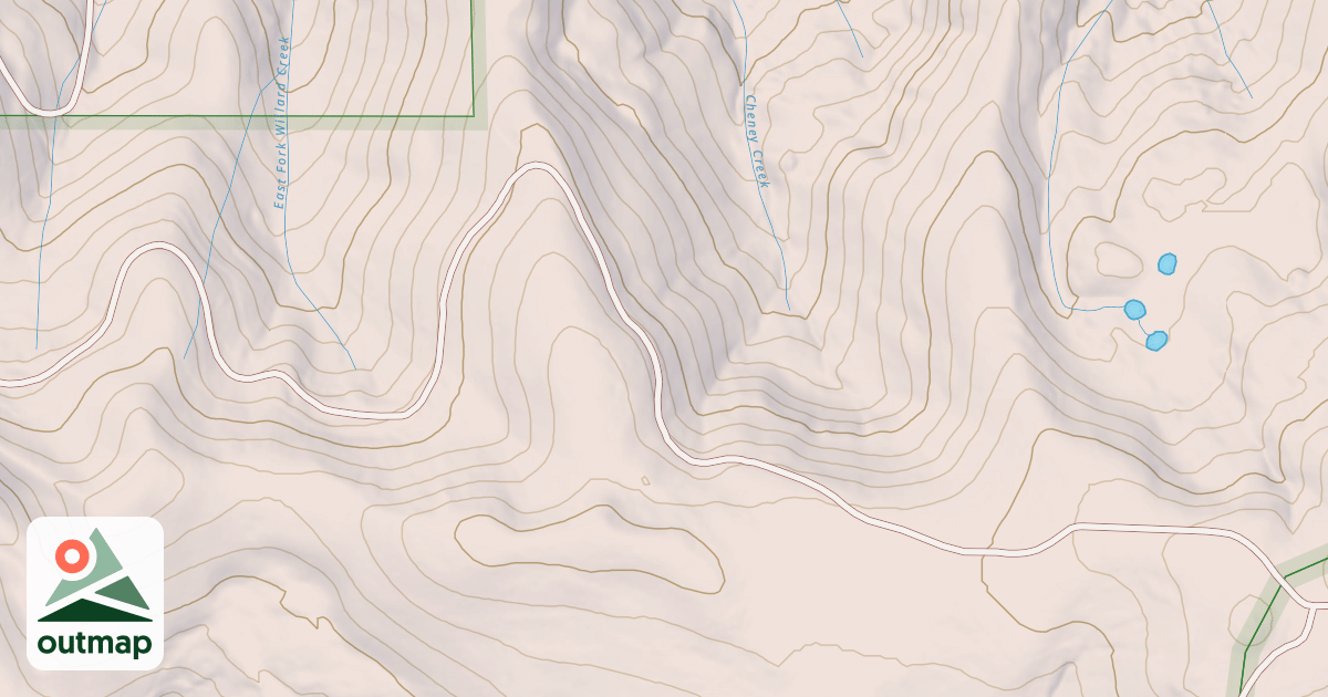 Map of E FORK WILLARD