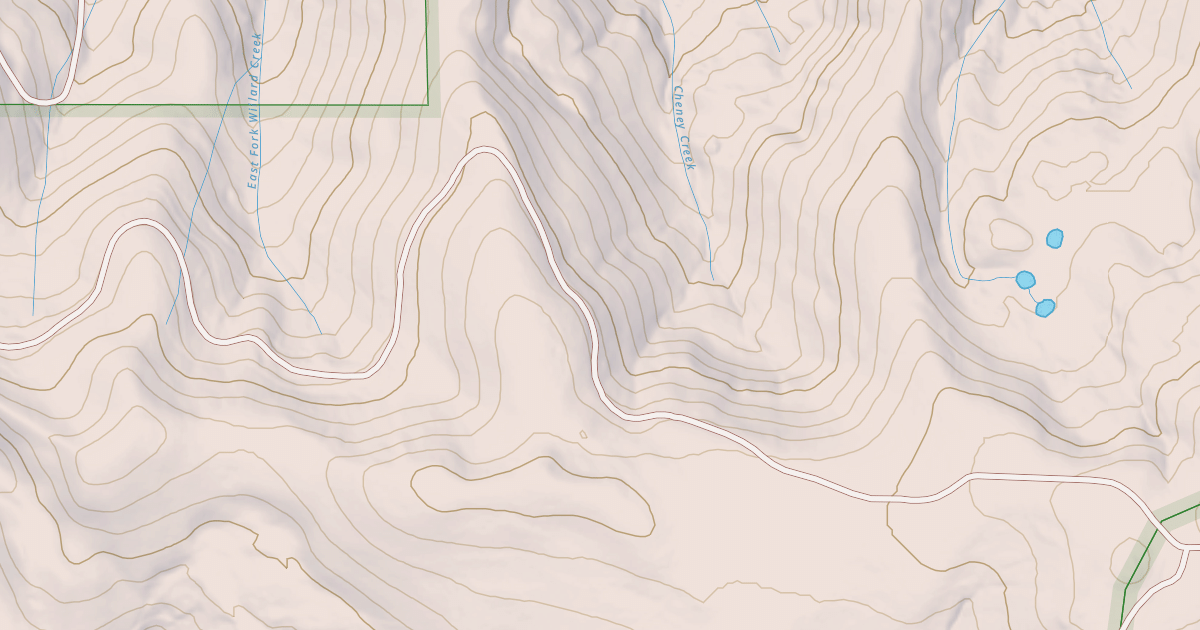 Map preview of E FORK WILLARD