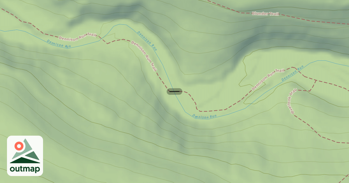 Map of Dennison Run Trail