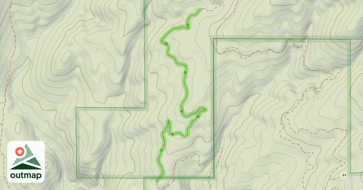 Map of Hawkins Reserve Loop