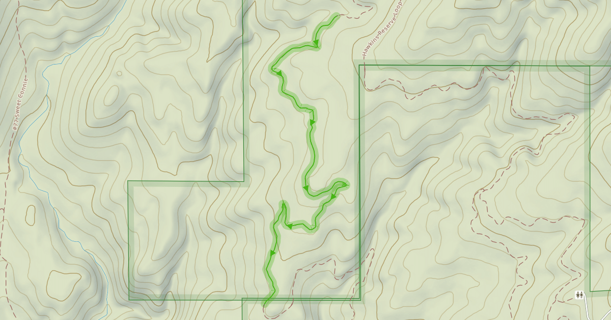 Map preview of Hawkins Reserve Loop