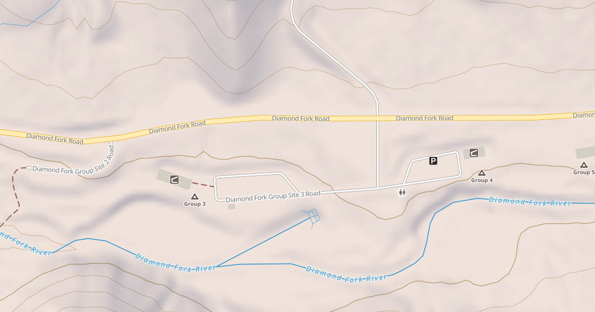 Map preview of DIAMOND FORK GROUP SITE 3