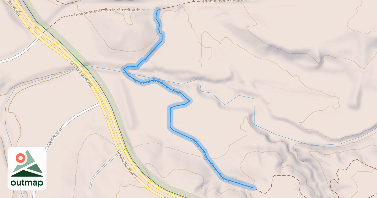 Map of Independence Park - Trail 6