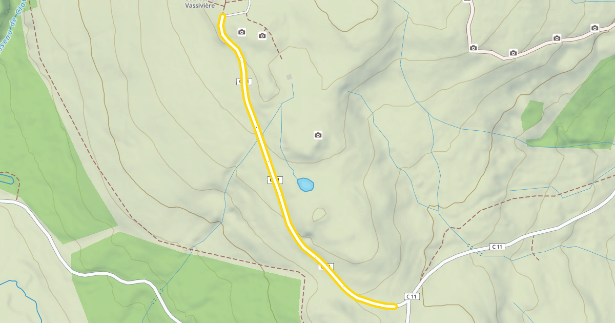 Map preview of Voie Communale Ronde de Vassivière