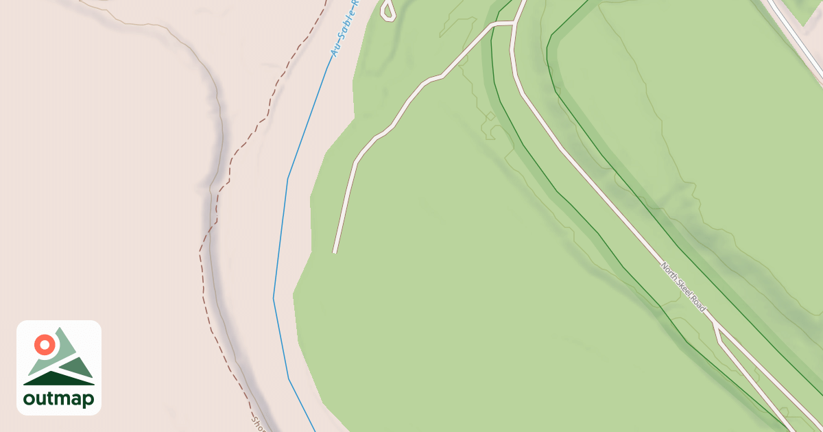 Map of AU SABLE RIVER CAMPSITE 3