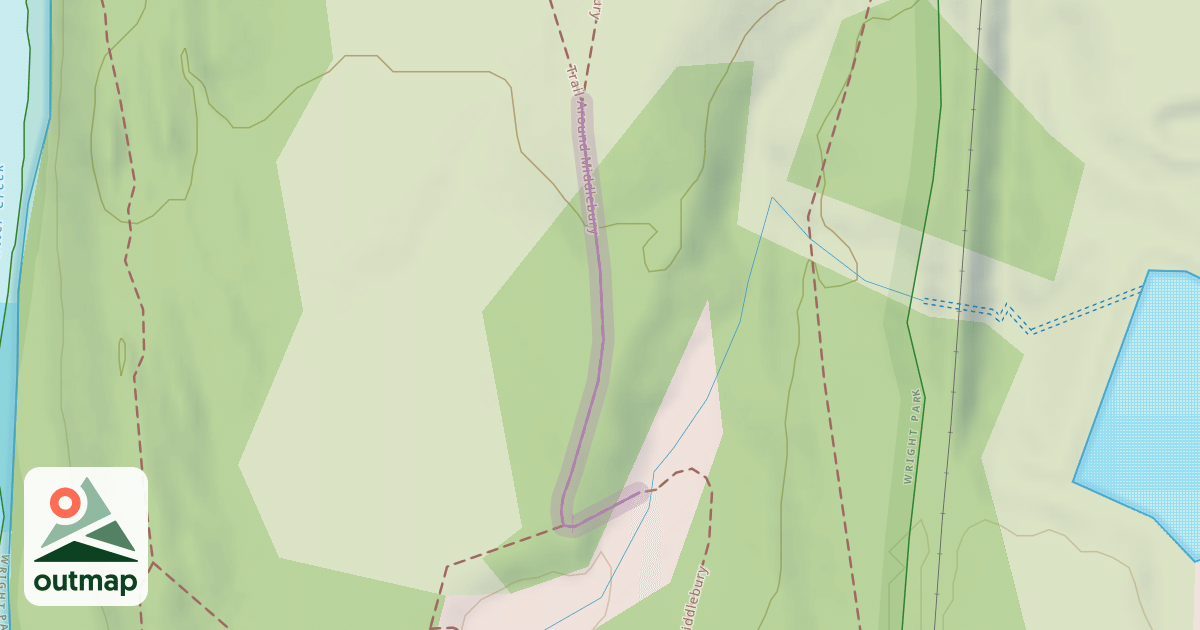 Map of Trail Around Middlebury