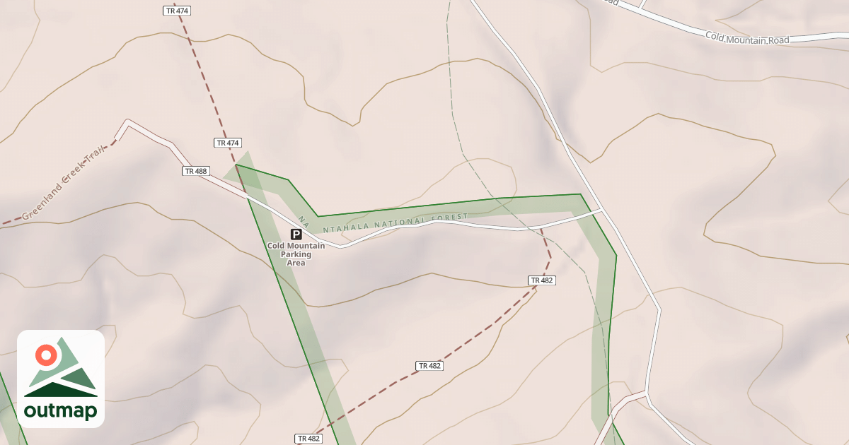 Map of HOGBACK SPUR A