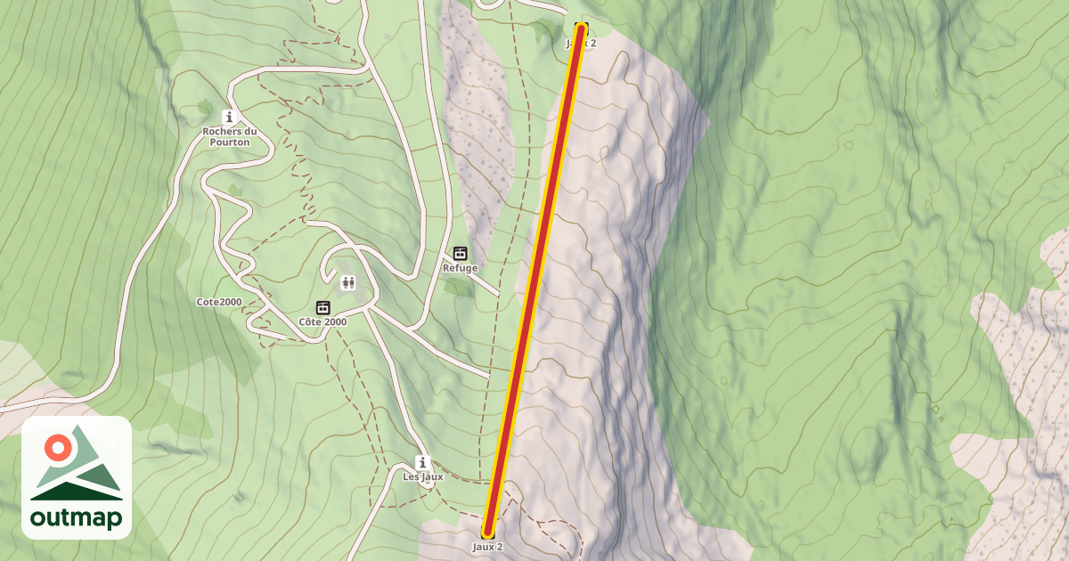 Map of Jaux 2