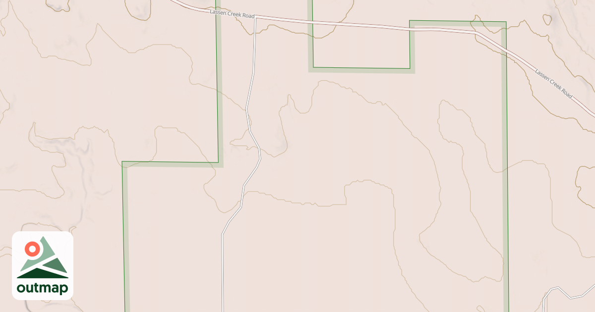 Map of LASSEN CREEK