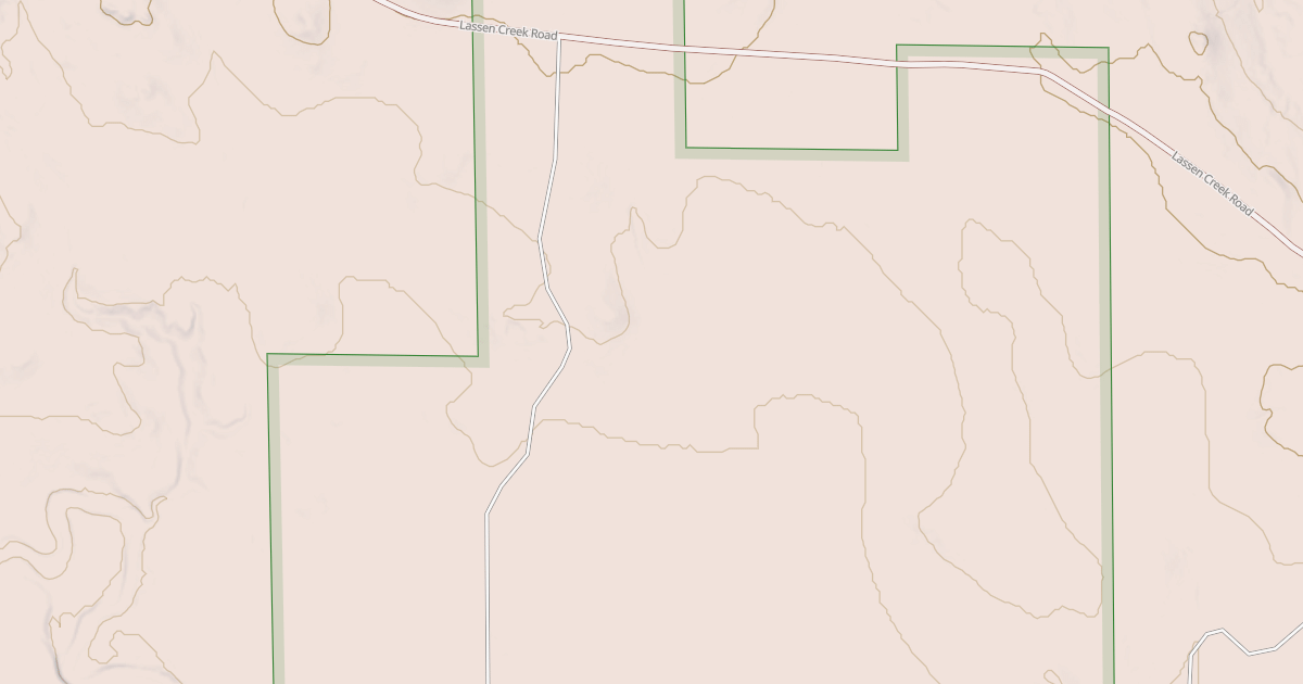 Map preview of LASSEN CREEK