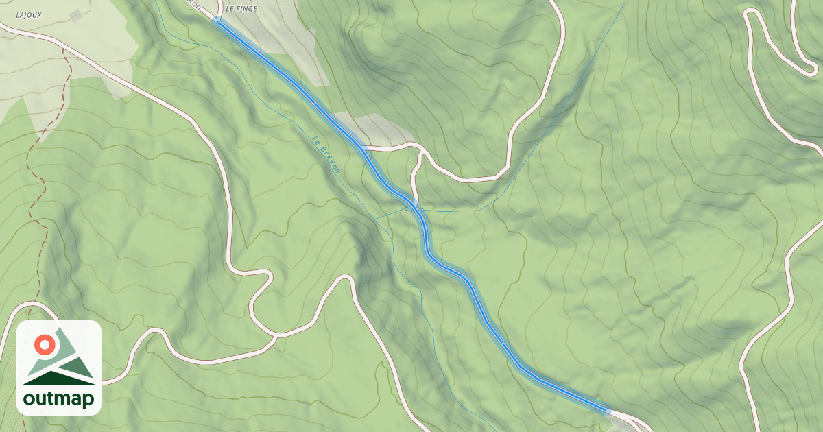 Map of Chemin de la Chèvrerie à Foron
