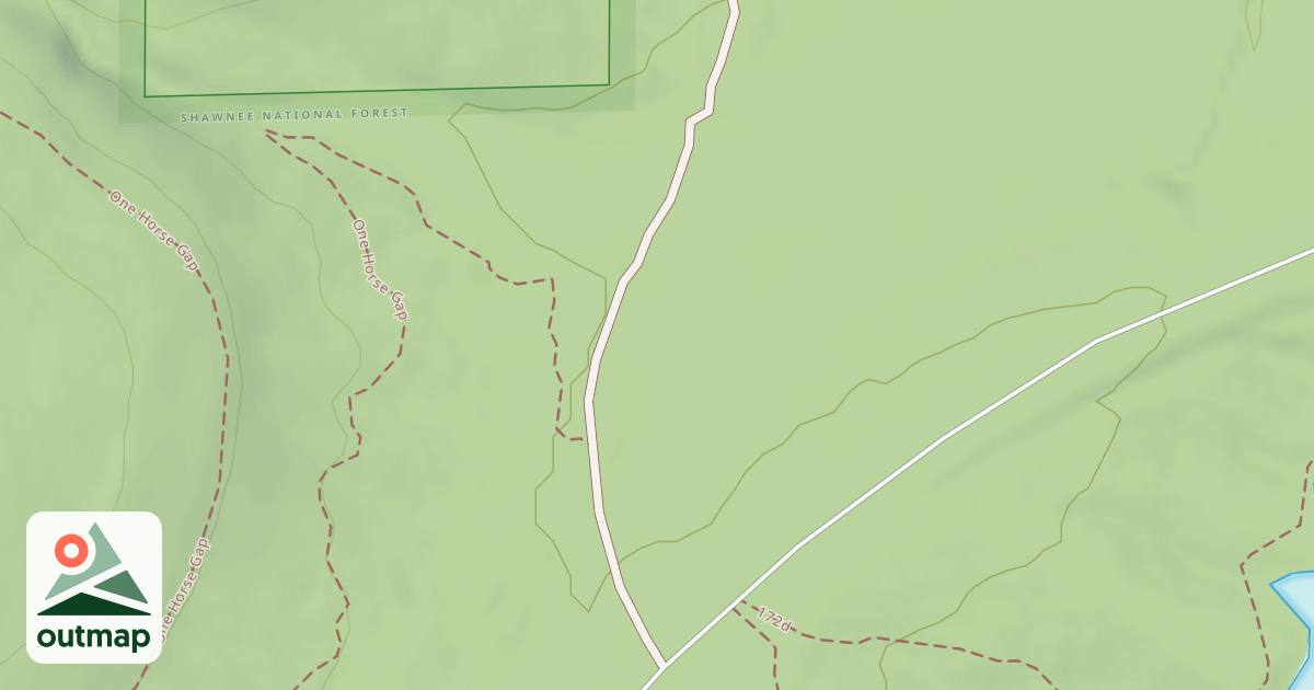 Map of ONE HORSE GAP SPUR R