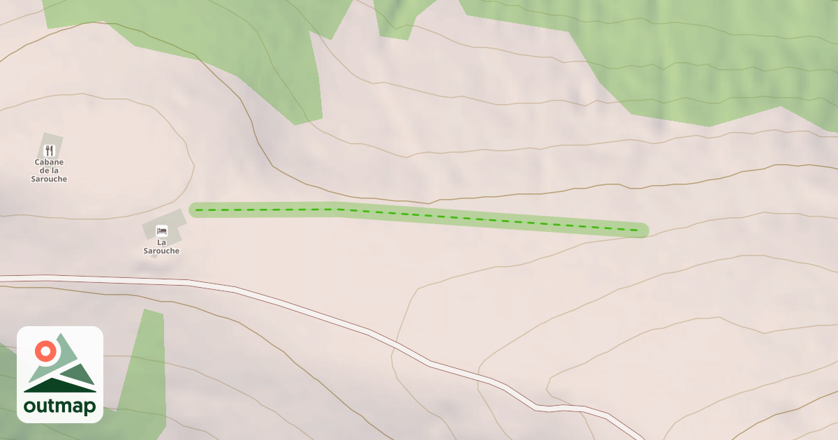 Map of (abandonné) piste 99