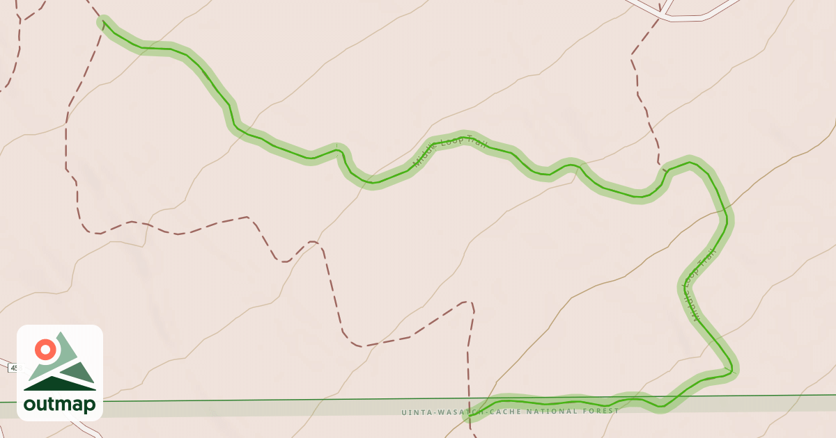 Map of Middle Loop Trail