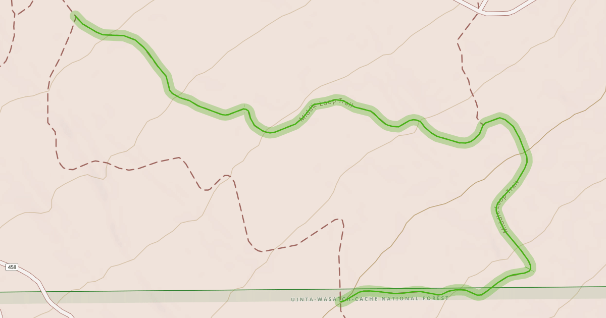 Map preview of Middle Loop Trail