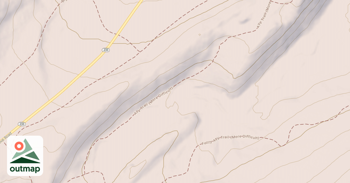 Map of Michaux State Forest - ATV Trail System