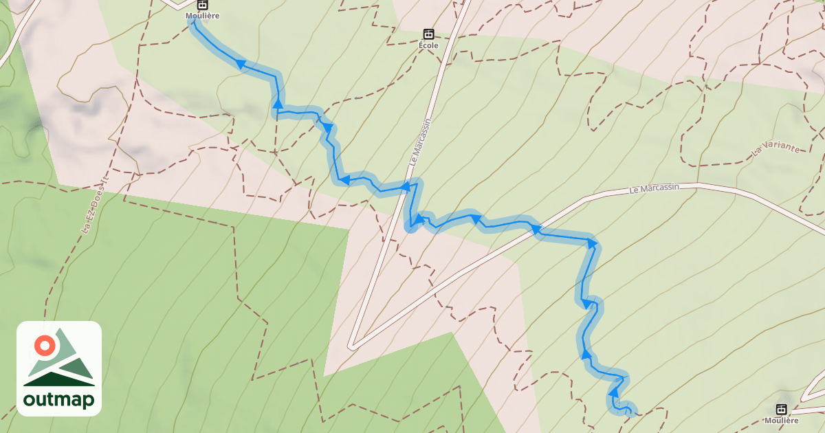 Map of La Grosse Tête