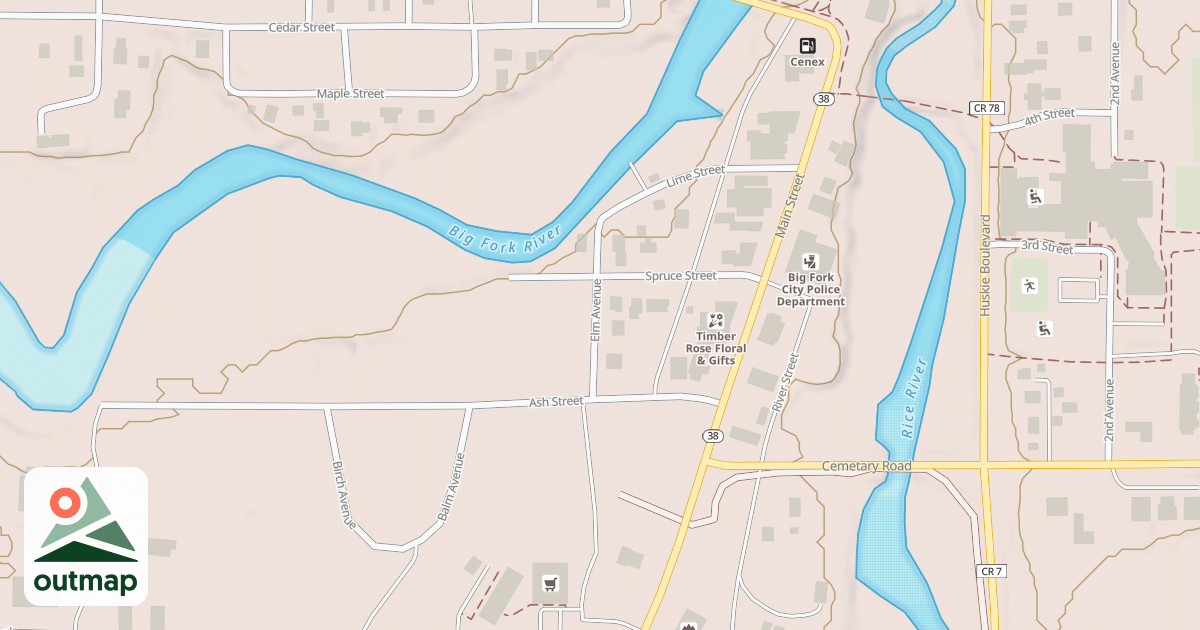 Map of B&B Connection Trail