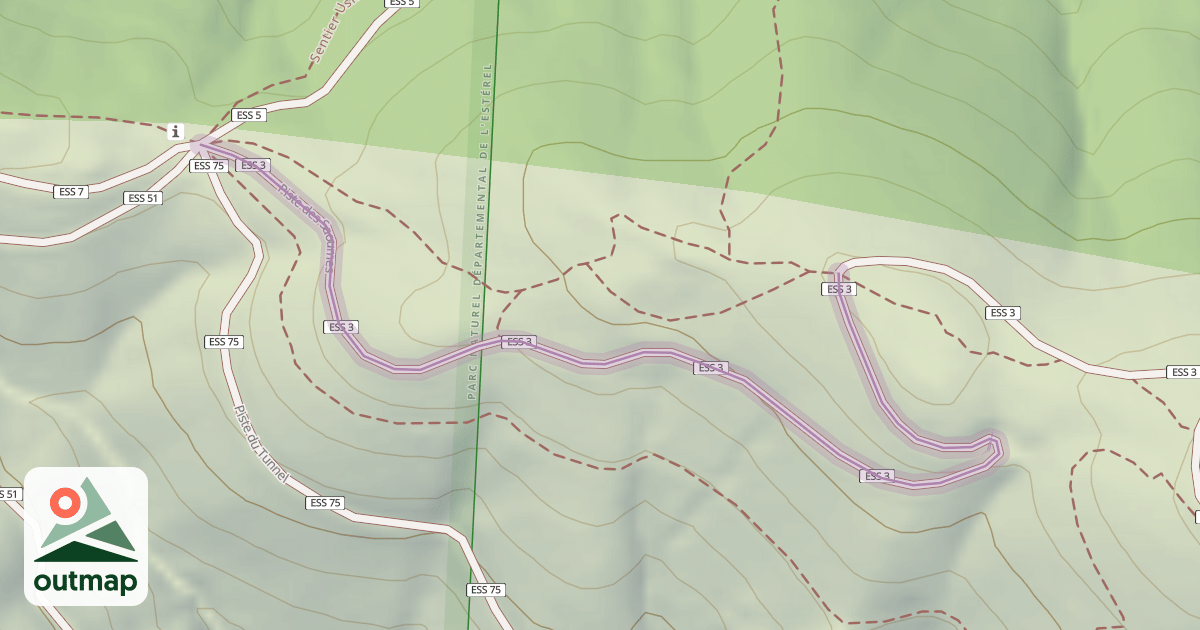 Map of Piste des Saoumes