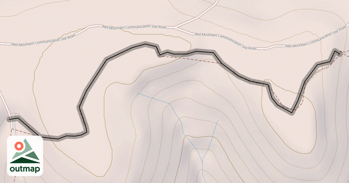 Map of Secret Jedi Trail