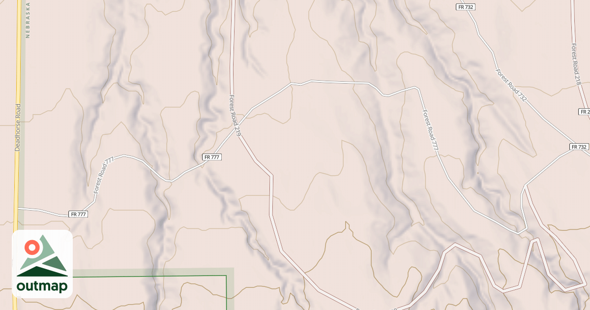 Map of USFS Motor Vehicle Use Map Roads {EAF22E75-7FE9-4505-9AC4-D17D657F334E}