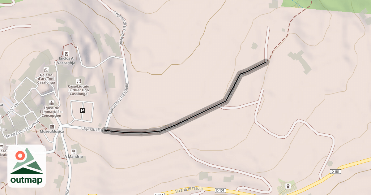 Map of Chjassu di a Rena