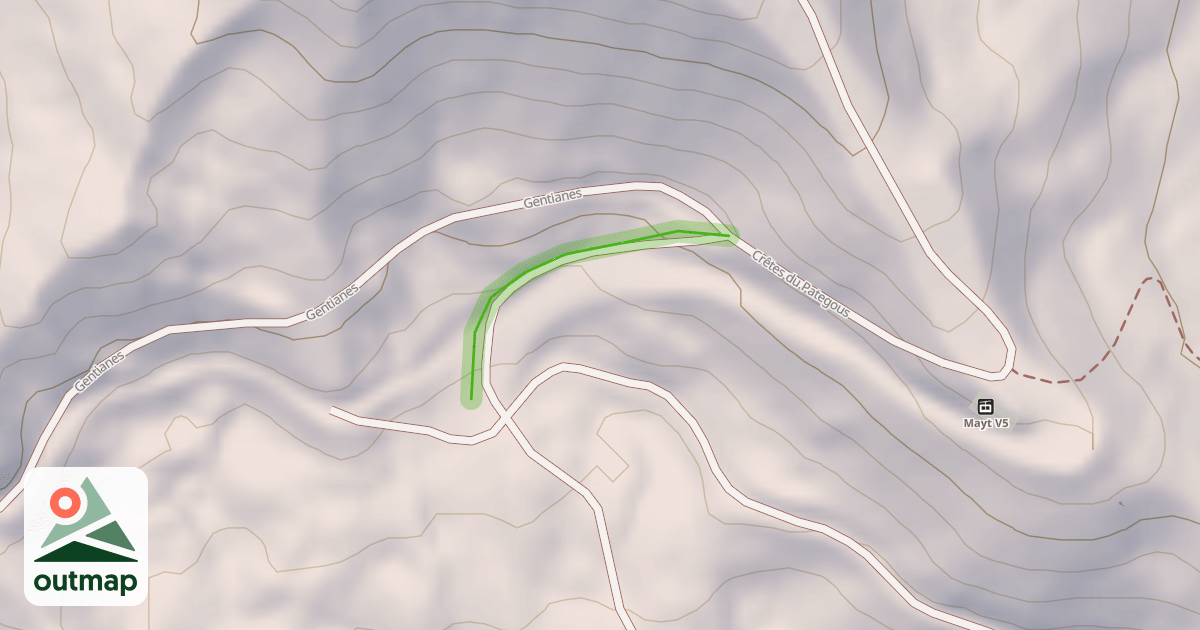 Map of Crêtes du Pategous