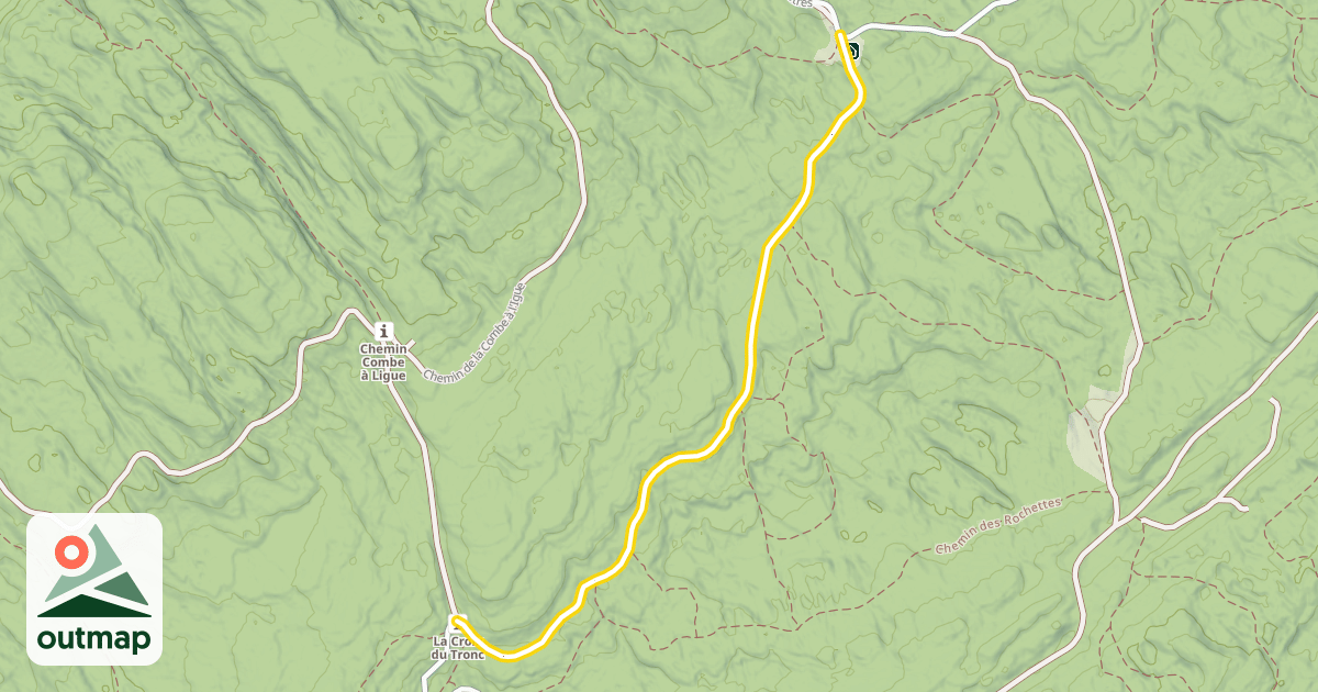 Map of Route de la Croix du Tronc