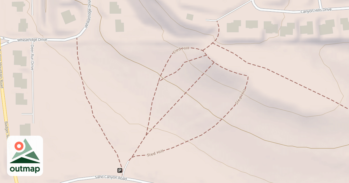 Map of Sled Hill