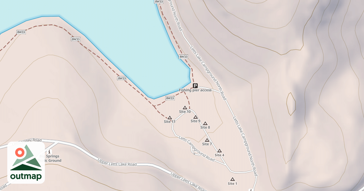 Map of LETTS RECREATION