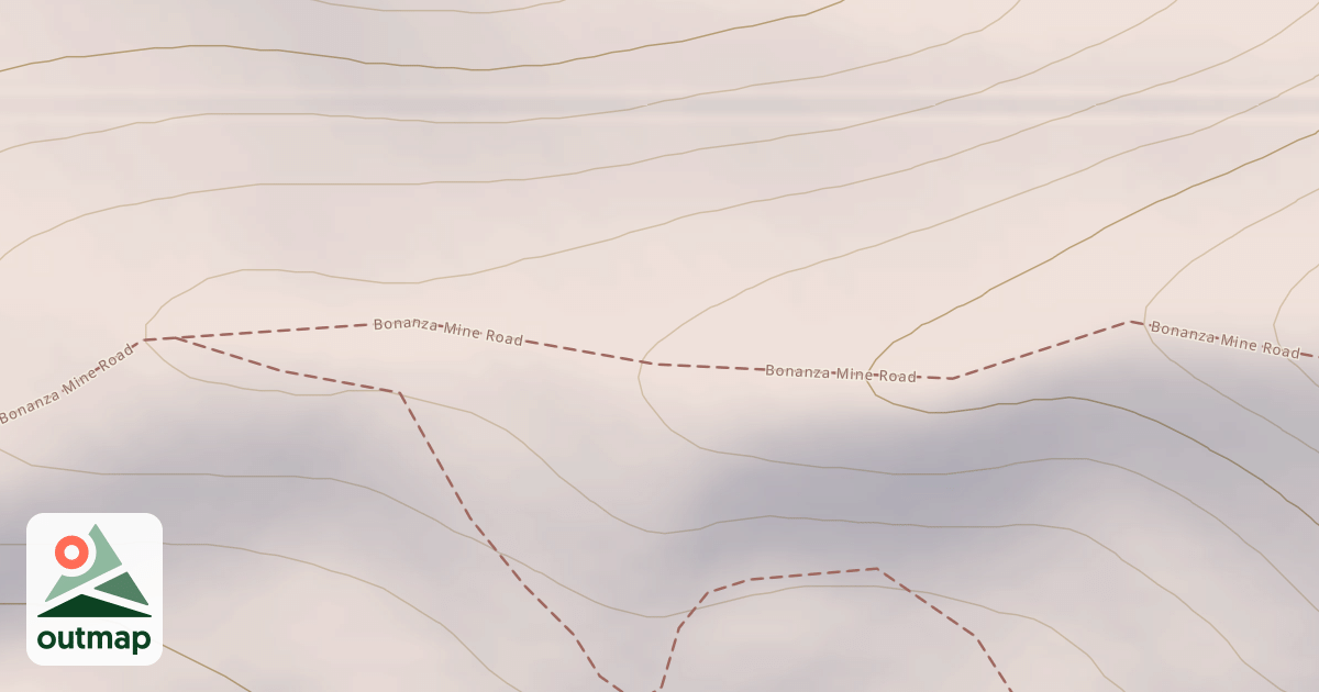 Map of Bonanza Mine Trail