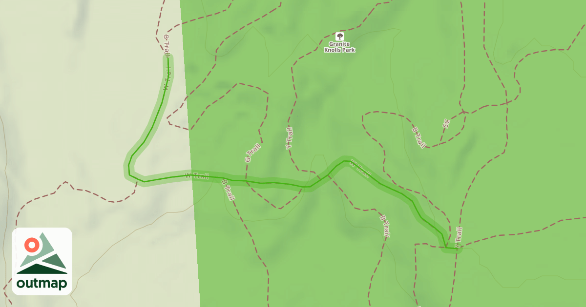 Map of W Trail