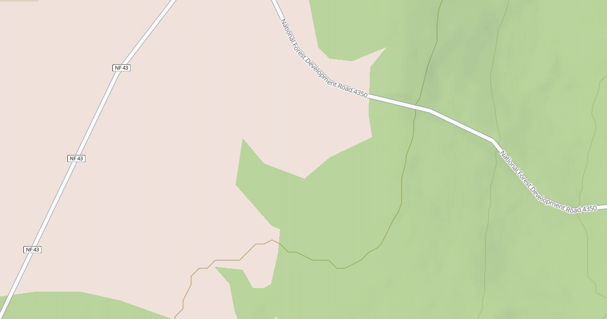Map preview of USFS National Forest System Roads {88EE4CEC-883C-4B54-91F7-5BAB41037755}