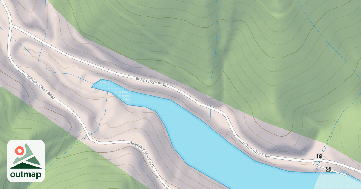 Map of BROWN TROUT