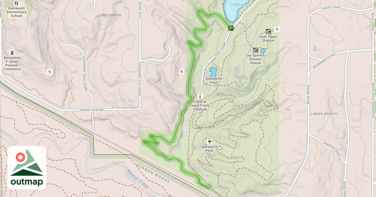 Map of Rollercoaster Mountain Bike Trail