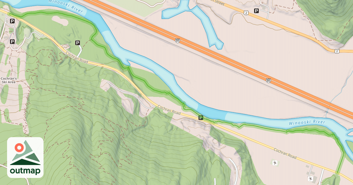 Map of Warren and Ruth Beeken Rivershore Trail