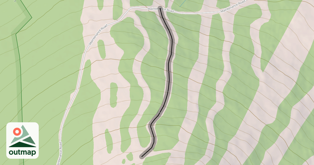Map of Upper Slalom Glade