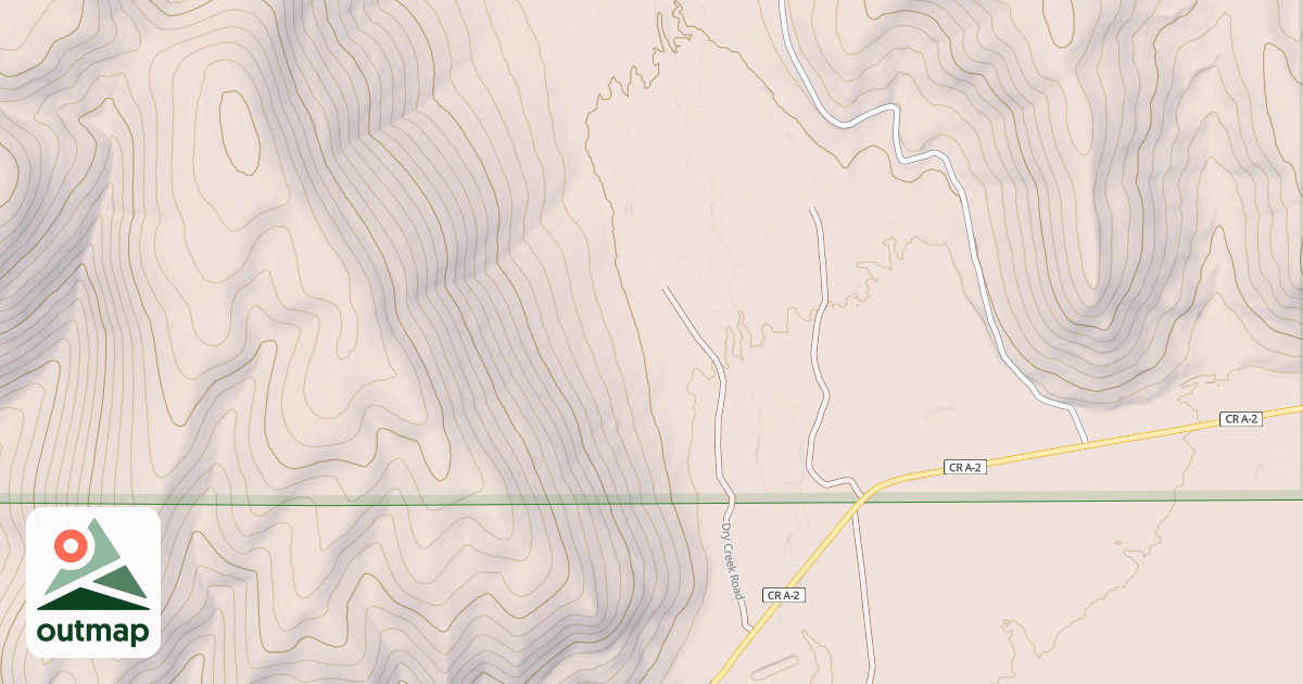 Map of WEST FK DRY CR