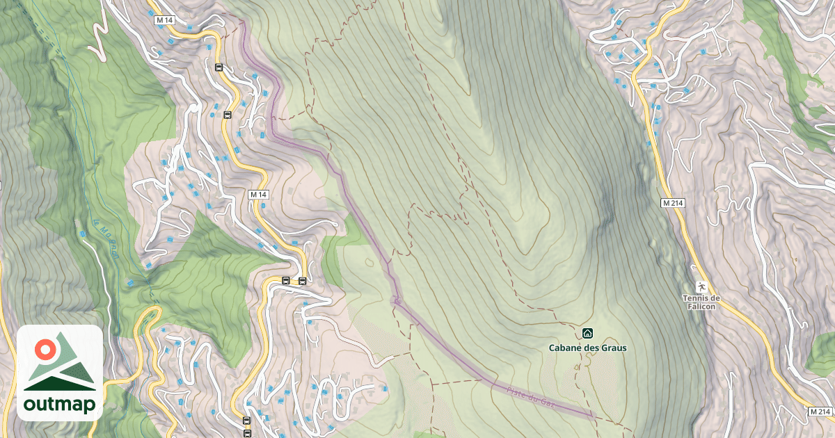 Map of Piste du Gaz