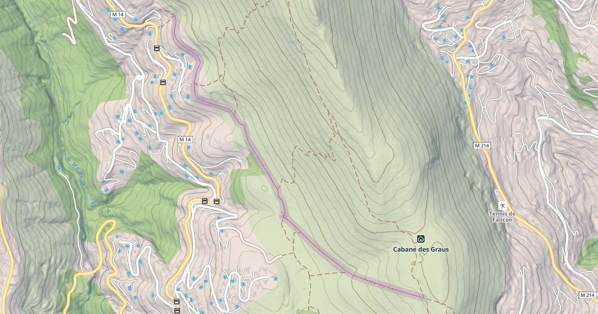 Map preview of Piste du Gaz