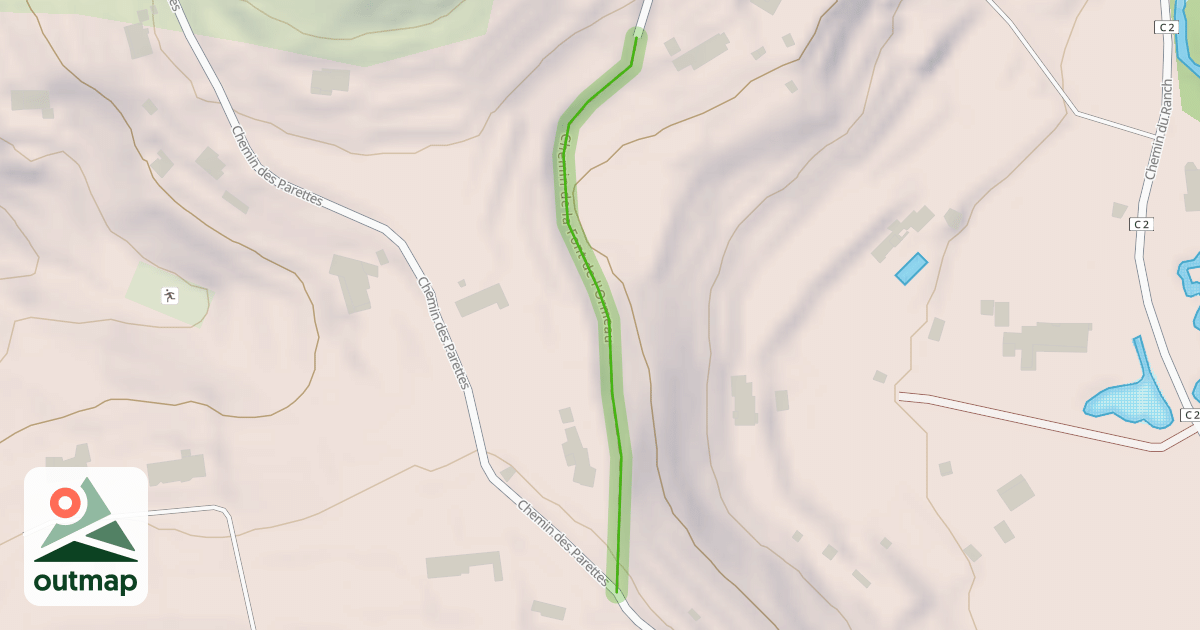 Map of Chemin de la Font de l'Ormeau