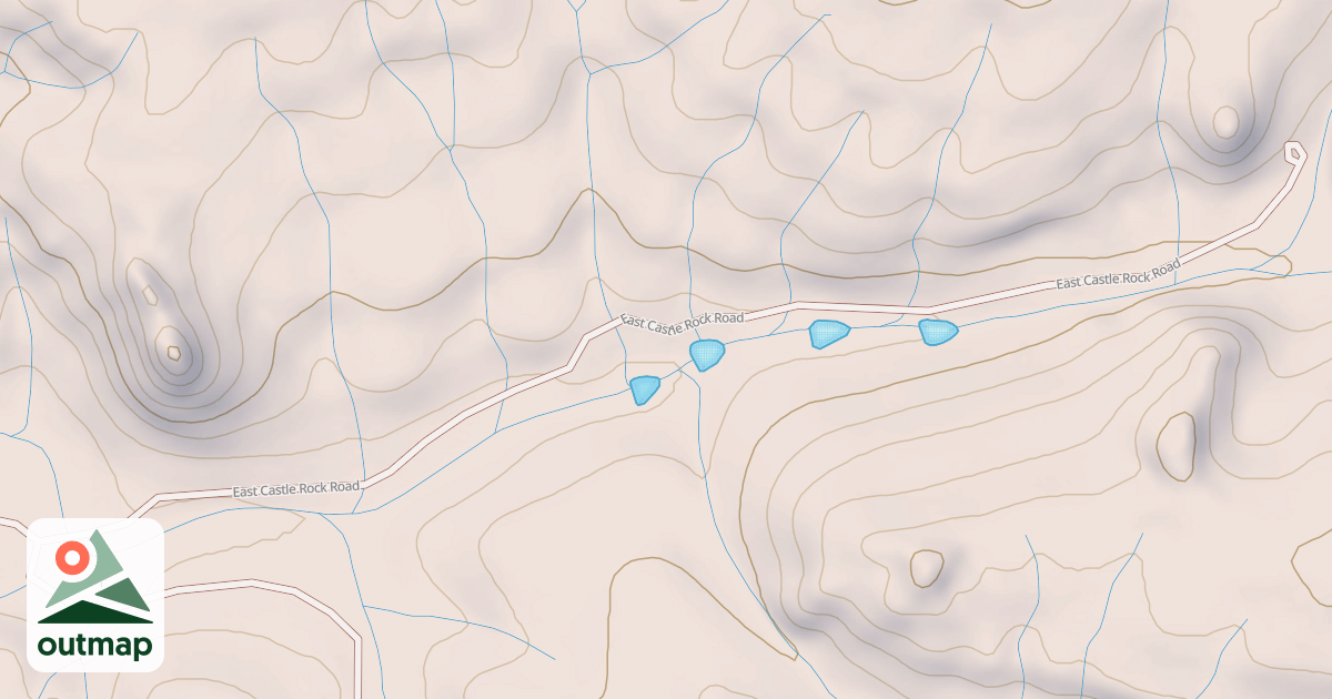 Map of EAST CASTLE ROCK