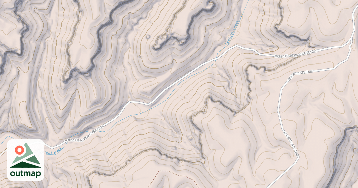 Map of STRAIGHT CREEK