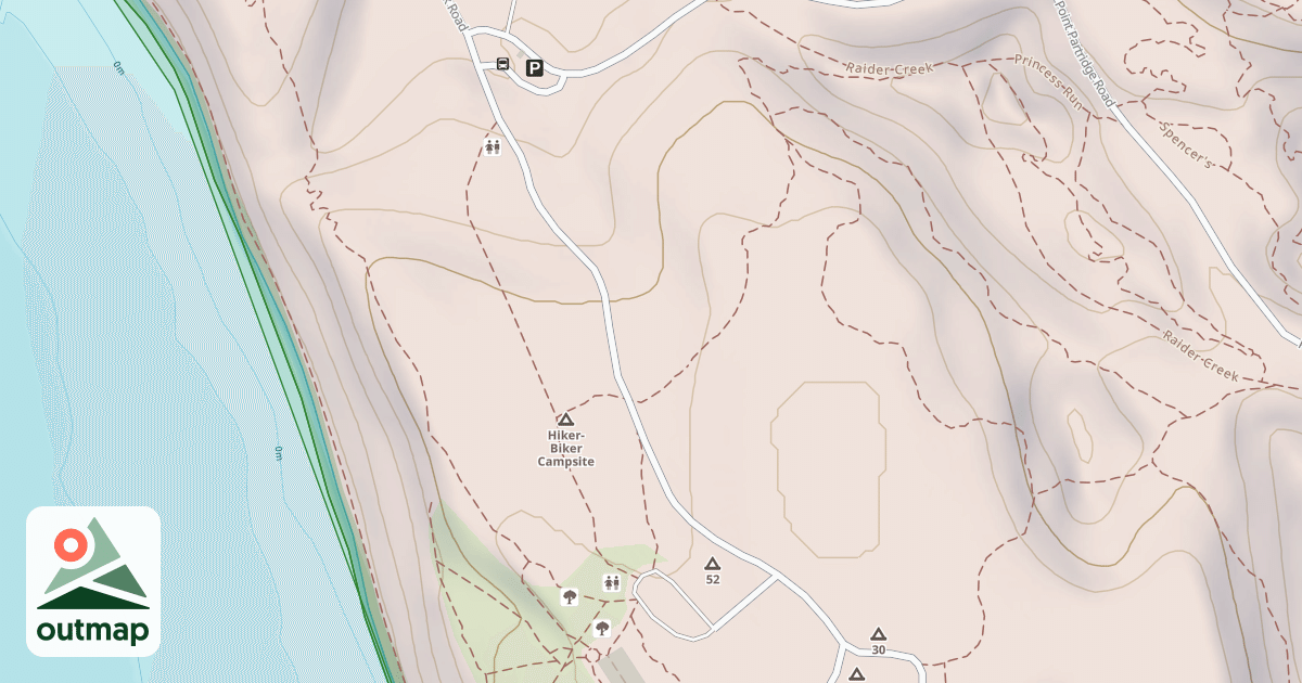 Map of Fort Ebey Road