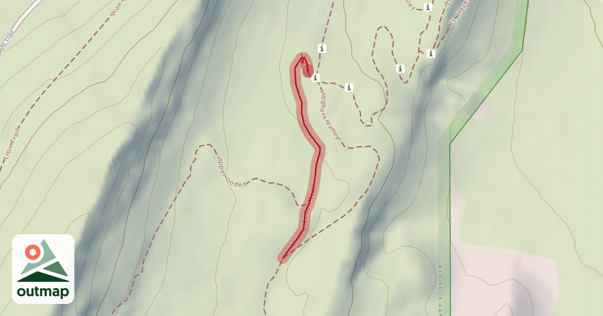 Map of Middle Codell Trail