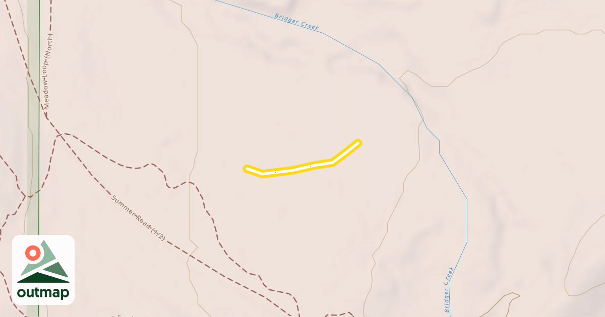 Map of N. Bangtail Cut Through