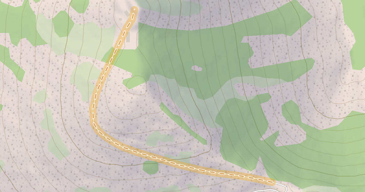 Map preview of Trail to Wardner Peak
