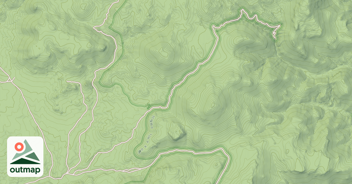 Map of HILLS TRAIL